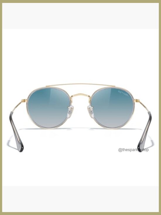 Retro Round Polarized Sunglasses Metal Frame Double Bridge main image 7